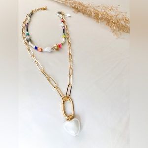 Unique Jewelry double chain